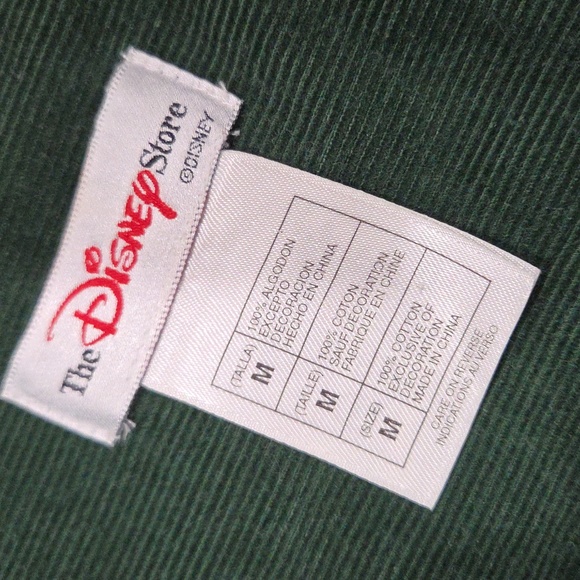 Vintage Disney Tigger Green Corduroy Button-Up Shirt - Picture 3 of 6